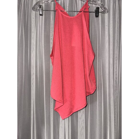 Zara Asymmetrical Pink coral Sleeveless Top - Size M - Picture 2 of 8